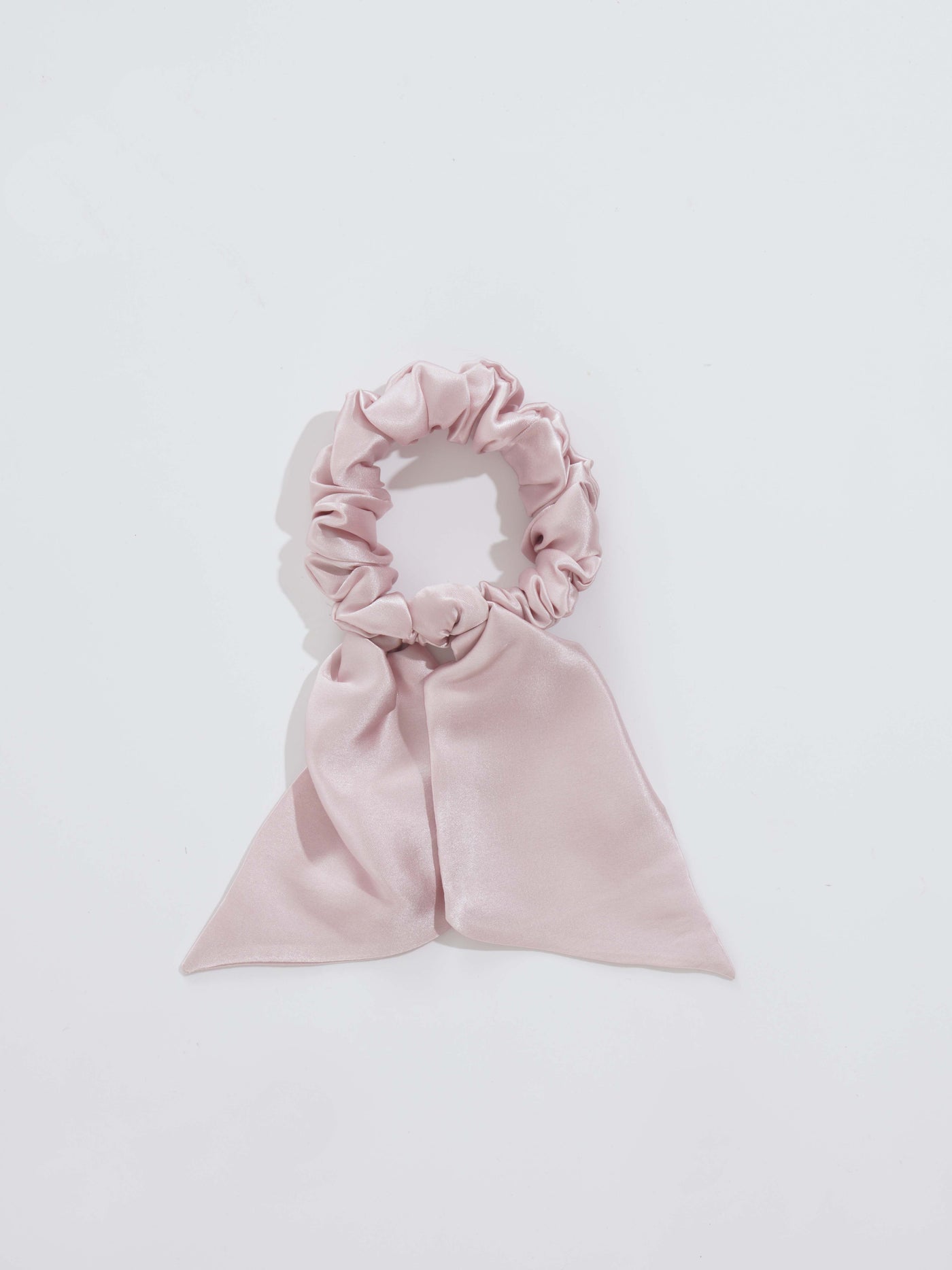silk scrunchie rose pink 