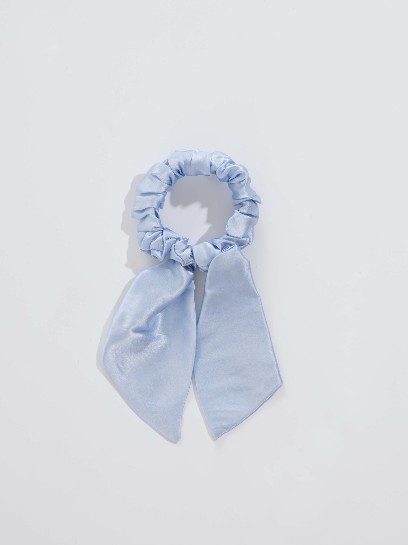 silk scrunchie blue light