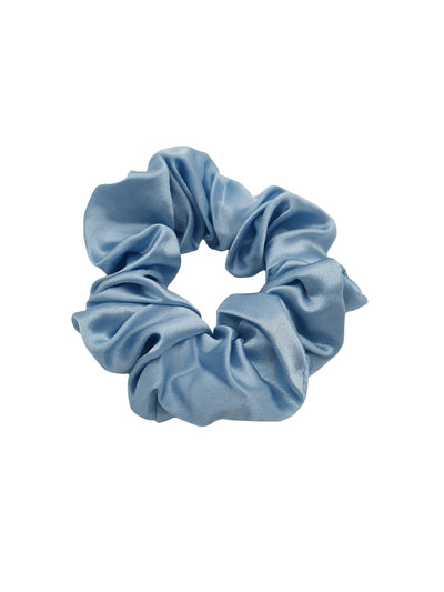light blue Silk Scrunchie
