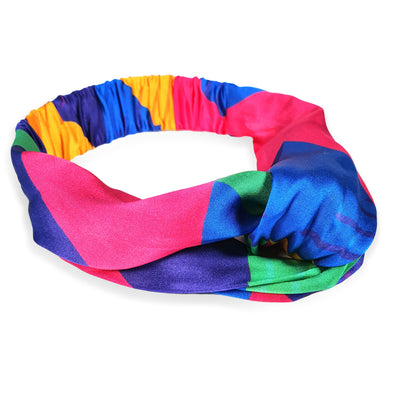 colourful silk headband 