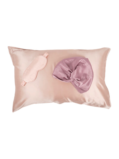 Silk Pillowcase set pink 