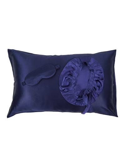 Silk Pillowcase set navy