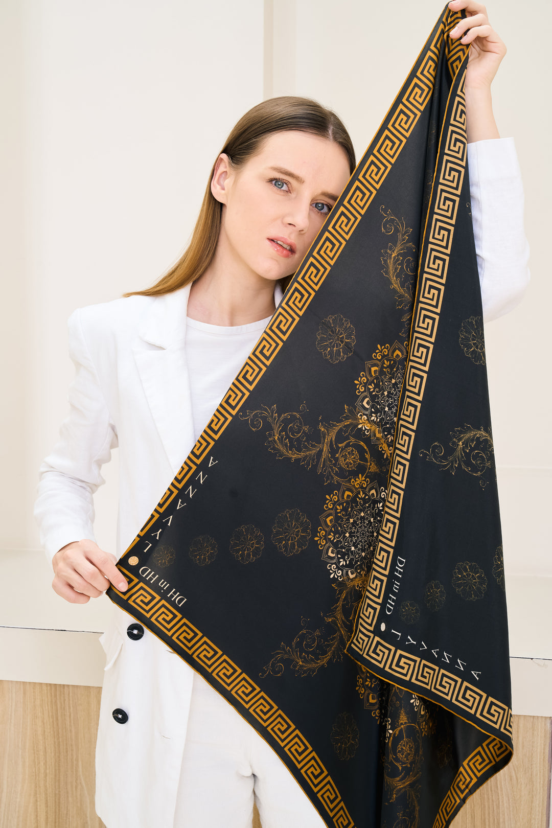 Silk Scarf - Peony | LYVANNA Australia
